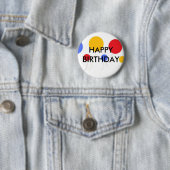 BADGE ROND 5 CM JOYEUX ANNIVERSAIRE (En situation)