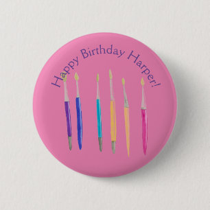 Badge Rond 5 Cm Joyeux Anniversaire
