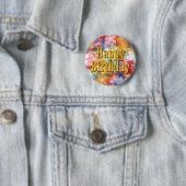 Badge Rond 5 Cm Joyeux anniversaire (En situation)