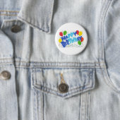 Badge Rond 5 Cm Joyeux anniversaire (En situation)