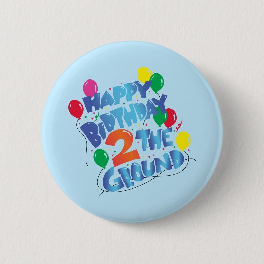 Badge Rond 5 Cm Joyeux anniversaire (Devant)