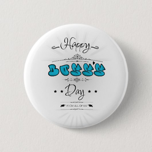 Badge Rond 5 Cm Joyeux anniversaire (Devant)