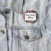 Badge Rond 5 Cm Joyeux anniversaire Alice (En situation)
