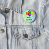 Badge Rond 5 Cm Joyeux anniversaire, design populaire,  (En situation)