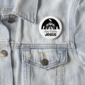 Badge Rond 5 Cm Joyeux anniversaire Jésus (En situation)