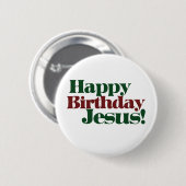 Badge Rond 5 Cm Joyeux anniversaire Jésus c'est Noël (Devant & derrière)