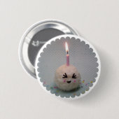 Badge Rond 5 Cm Joyeux anniversaire Onigiri - bouton (Devant & derrière)
