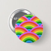 Badge Rond 5 Cm Joyeux arc-en-ciel (Devant & derrière)
