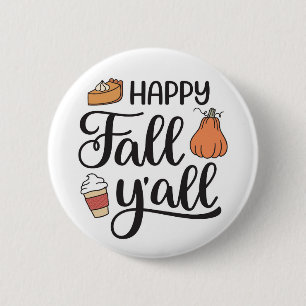 Badge Rond 5 Cm Joyeux automne Y'all