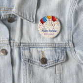 Badge Rond 5 Cm Joyeux Ballons d'anniversaire Conception personnal (En situation)