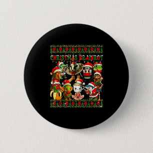 Badge Rond 5 Cm Joyeux Brainrot-Noël laid Drôle Italianbrainro