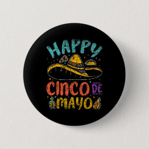 Badge Rond 5 Cm Joyeux Cinco De Mayo Mexique Fiesta Cinco De Mayo 