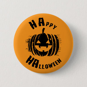 Badge Rond 5 Cm Joyeux Citrouille du parti Halloween