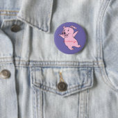 Badge Rond 5 Cm Joyeux Cochon rose Sauter Thunder_Cove (En situation)