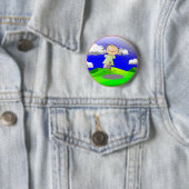 Badge Rond 5 Cm Joyeux enfant en jeu (En situation)