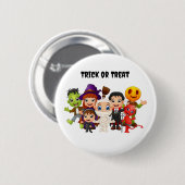 Badge Rond 5 Cm Joyeux enfants d'Halloween (Devant & derrière)