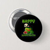 Badge Rond 5 Cm Joyeux été pastèque Jack-O-Lantern (Devant & derrière)