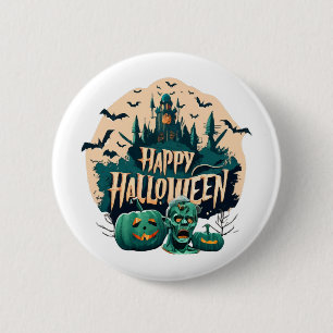 Badge Rond 5 Cm Joyeux Halloween