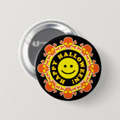 Badge Rond 5 Cm Joyeux Halloween (Devant & derrière)