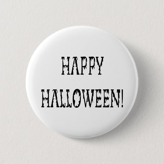Badge Rond 5 Cm Joyeux Halloween Deadworld Texte (Devant)