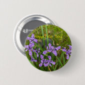 Badge Rond 5 Cm Joyeux Iris Day ! (Devant & derrière)