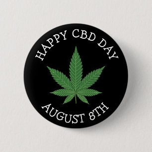Badge Rond 5 Cm Joyeux jour CBD Fantastiques vacances