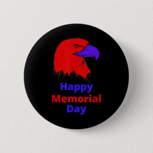 Badge Rond 5 Cm Joyeux Jour De Mémorial Hommes & Femmes Jeunes