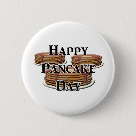 Badge Rond 5 Cm Joyeux Jour des Crêpes (Devant)