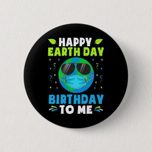 Badge Rond 5 Cm Joyeux Jour des terres Anniversaire Des Chemises N
