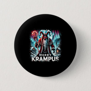 Badge Rond 5 Cm Joyeux Krampus Mythique Noël Noël Noël Noël Horreu
