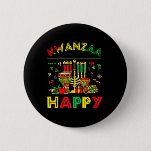 Badge Rond 5 Cm Joyeux Kwanzaa Sept Principes Des Femmes Kwanzaa 8