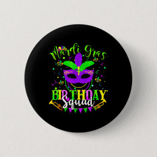 Badge Rond 5 Cm Joyeux Mardi Gras Anniversaire Mardi Gras Escadron