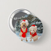 Badge Rond 5 Cm Joyeux Moïse et Myrtie (Devant & derrière)
