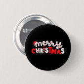 Badge Rond 5 Cm Joyeux Noël (Devant & derrière)