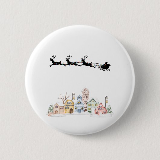 Badge Rond 5 Cm Joyeux Noël (Devant)