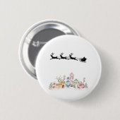 Badge Rond 5 Cm Joyeux Noël (Devant & derrière)