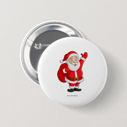 Badge Rond 5 Cm Joyeux Noël (Devant & derrière)