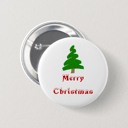 Badge Rond 5 Cm Joyeux Noël (Devant & derrière)