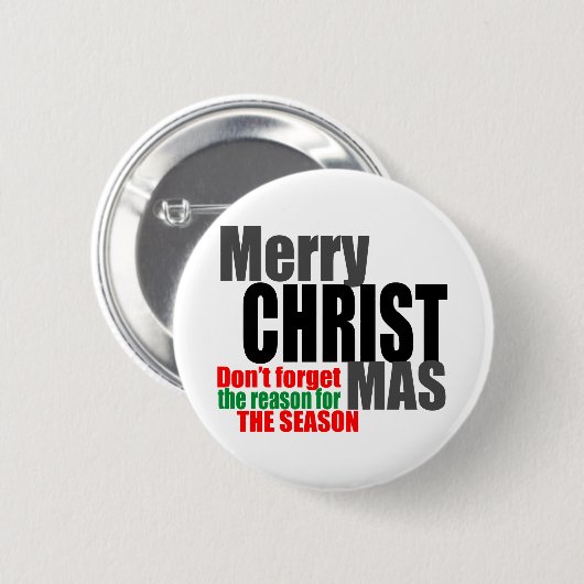 Badge Rond 5 Cm Joyeux Noël (Devant & derrière)