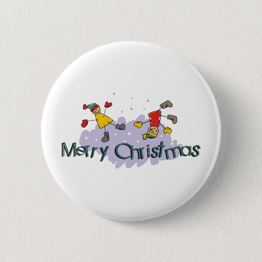Badge Rond 5 Cm Joyeux Noël (Devant)