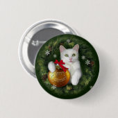 Badge Rond 5 Cm Joyeux Noël (Devant & derrière)