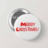 Badge Rond 5 Cm Joyeux Noël (Devant & derrière)