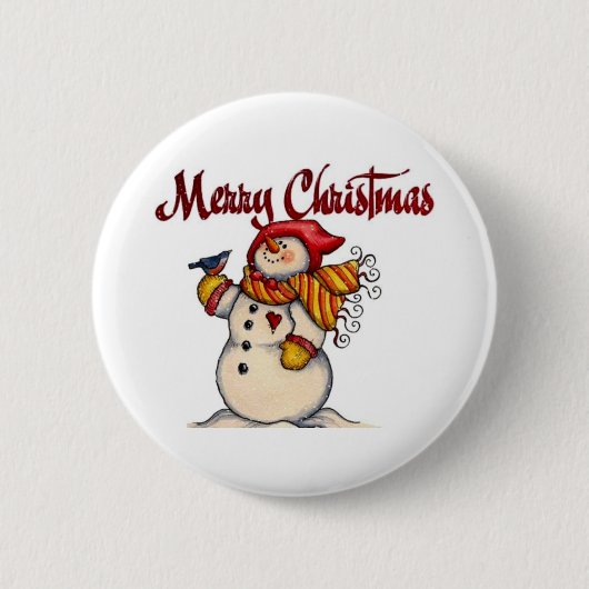 Badge Rond 5 Cm Joyeux Noël (Devant)