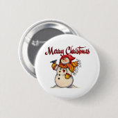 Badge Rond 5 Cm Joyeux Noël (Devant & derrière)