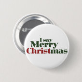 Badge Rond 5 Cm Joyeux Noël (Devant & derrière)