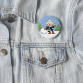 Badge Rond 5 Cm Joyeux Noël (En situation)