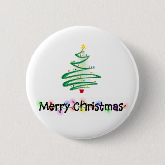 Badge Rond 5 Cm Joyeux Noël (Devant)