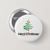 Badge Rond 5 Cm Joyeux Noël (Devant & derrière)