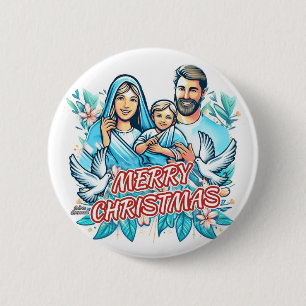 Badge Rond 5 Cm Joyeux Noël
