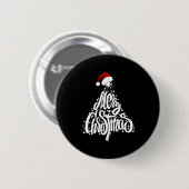 Badge Rond 5 Cm Joyeux Noël (Devant & derrière)